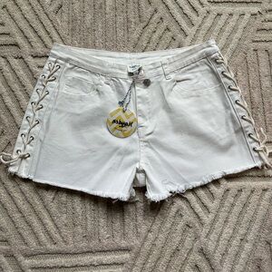 Hayden LA White Shorts